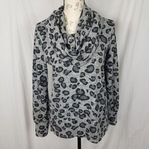 Gibson Leopard‎ Print Lightweight Sweatshirt